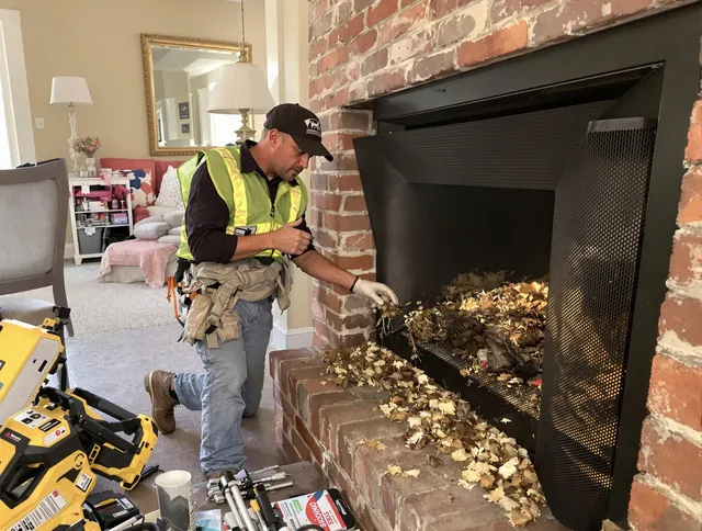 Safe screening installation by Savannah Chimney Sweep in Savannah, GA