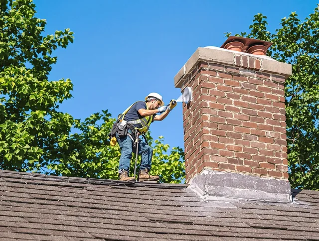 Savannah Chimney Sweep performing an inspection with advanced tools in Savannah, GA