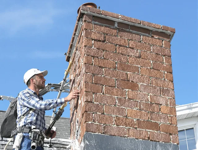Brickwork for a chimney rebuild by Savannah Chimney Sweep in Savannah, GA