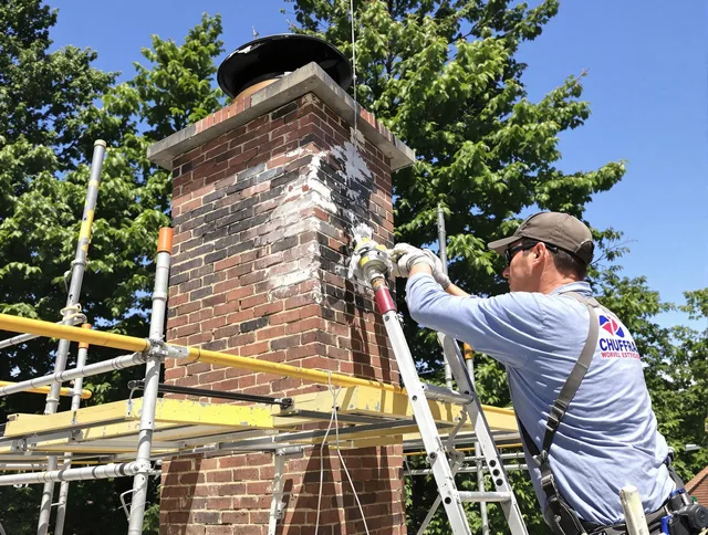 Structural chimney repair by Savannah Chimney Sweep in Savannah, GA