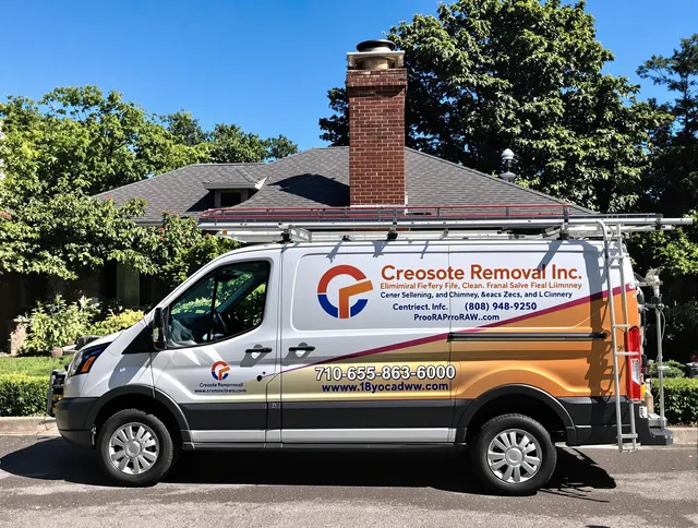 Savannah Chimney Sweep technician removing creosote safely in Savannah, GA