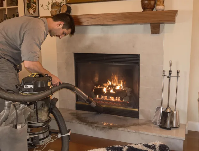 Routine fireplace upkeep by Savannah Chimney Sweep in Savannah, GA
