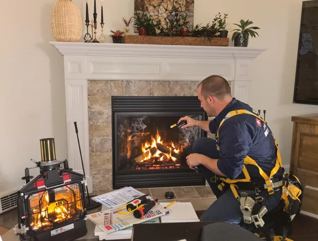 Safety-focused fireplace inspection by Savannah Chimney Sweep in Savannah, GA