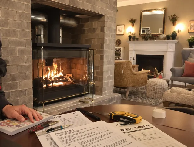 Savannah Chimney Sweep verifying fireplace safety measures in Savannah, GA